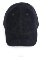 ARKET accessoires 0DXJP1306 donkerblauw corduroy pet Heren