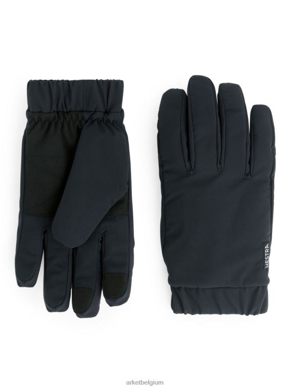 ARKET accessoires 0DXJP1324 zwart hestra axis sport hybride handschoenen Heren - Image 1
