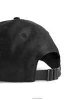 ARKET accessoires 0DXJP818 zwart linnen kap vrouwen - Image 3