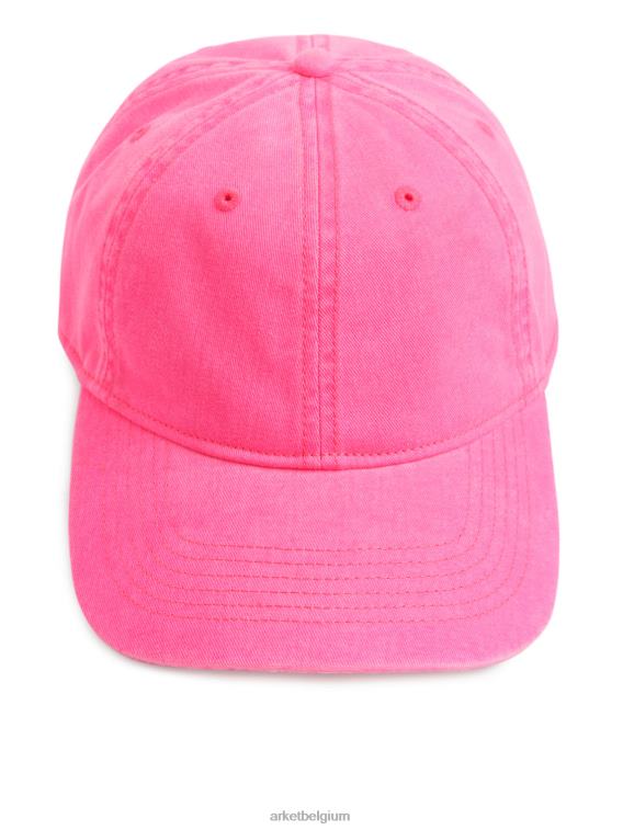 ARKET accessoires 0DXJP821 fel roze pet van gewassen katoenen keperstof vrouwen - Image 2