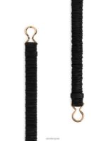 ARKET accessoires 0DXJP825 zwart gekreukelde leren riem vrouwen - Image 2