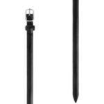 ARKET accessoires 0DXJP826 zwart slanke leren riem vrouwen