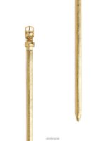 ARKET accessoires 0DXJP827 gouden slanke leren riem vrouwen