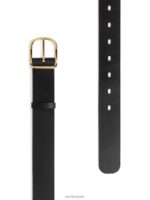 ARKET accessoires 0DXJP829 zwart leren riem vrouwen - Image 2