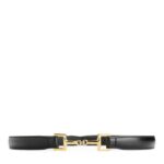 ARKET accessoires 0DXJP835 zwart Leren riem met paardengesp vrouwen
