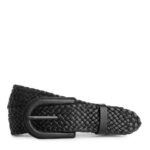 ARKET accessoires 0DXJP837 zwart gevlochten leren riem vrouwen