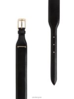 ARKET accessoires 0DXJP838 zwart leren riem met hoge taille vrouwen - Image 2