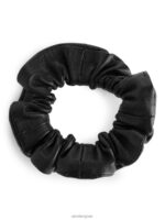 ARKET accessoires 0DXJP874 zwart lederen scrunchie vrouwen - Image 2