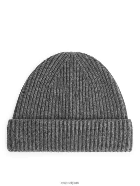 arket_accessoires_0dxjp910_grijs_gemeleerd_muts_van_kasjmiermix_heren.jpeg ARKET accessoires 0DXJP910 grijs gemêleerd Muts van kasjmiermix Heren - Image 1