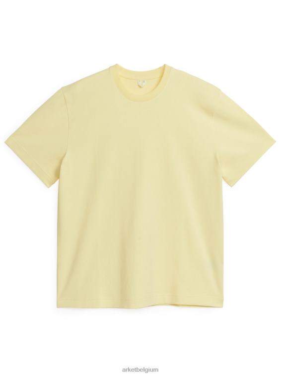 ARKET kleding 0DXJP1021 geel oversized zwaargewicht t-shirt vrouwen - Image 1