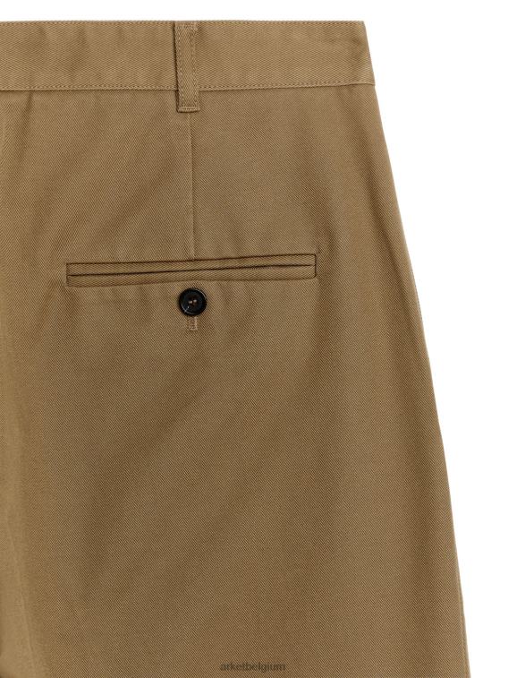 ARKET kleding 0DXJP1067 bruin op maat gemaakte wijde broek Heren - Image 2
