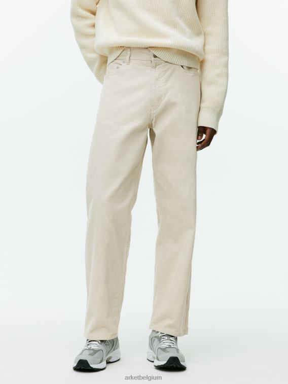 ARKET kleding 0DXJP1068 gebroken wit losse corduroy broek Heren - Image 4
