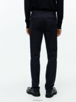 ARKET kleding 0DXJP1069 donkerblauw slanke katoenen chino Heren - Image 3
