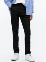 ARKET kleding 0DXJP1070 zwart slanke katoenen chino Heren - Image 2