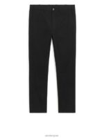 ARKET kleding 0DXJP1070 zwart slanke katoenen chino Heren