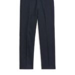 ARKET kleding 0DXJP1073 donkerblauw slanke broek van hennepkatoen Heren