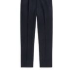 ARKET kleding 0DXJP1075 donkerblauw slanke broek van hopzakwol Heren