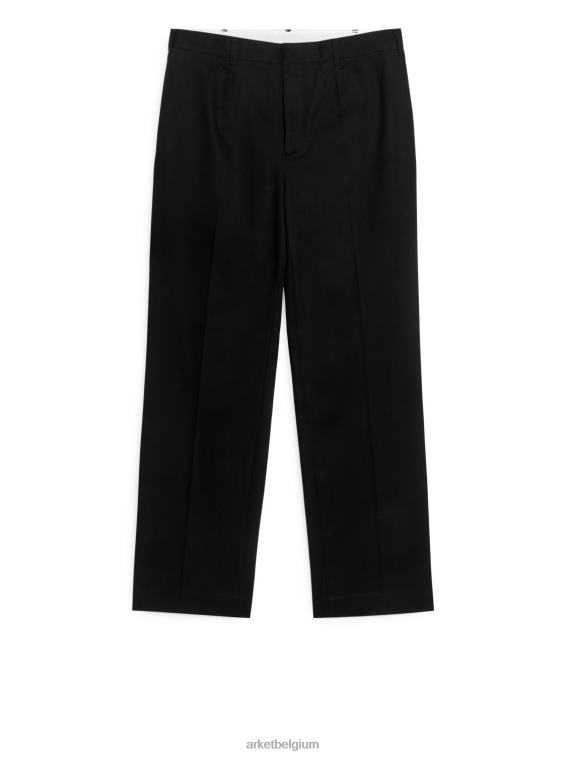 ARKET kleding 0DXJP1080 zwart op maat gemaakte wijde broek Heren - Image 1