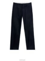 ARKET kleding 0DXJP1081 donkerblauw gewone katoenen stretchchino Heren