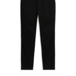 ARKET kleding 0DXJP1085 zwart slanke stretchchino Heren