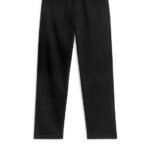 ARKET kleding 0DXJP1086 zwart gewone katoenen stretchchino Heren