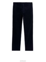 ARKET kleding 0DXJP1088 donkerblauw Rechte chino van corduroy Heren
