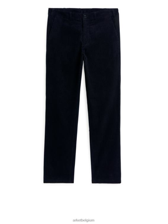 ARKET kleding 0DXJP1088 donkerblauw Rechte chino van corduroy Heren - Image 1