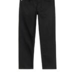 ARKET kleding 0DXJP1102 blijf zwart park cropped regular rechte jeans Heren