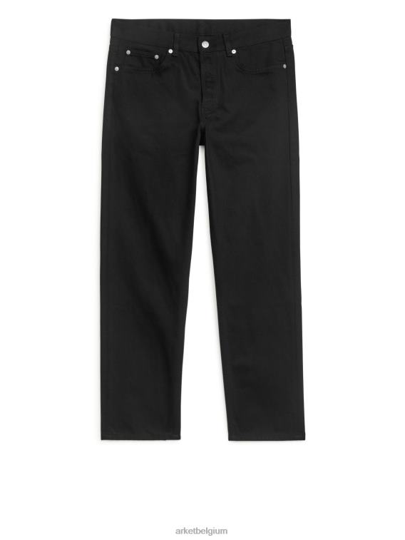 ARKET kleding 0DXJP1102 blijf zwart park cropped regular rechte jeans Heren - Image 1