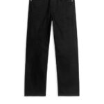 ARKET kleding 0DXJP1109 zwart oceaan losse rechte jeans Heren