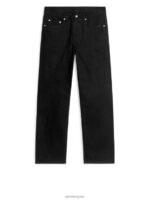ARKET kleding 0DXJP1109 zwart oceaan losse rechte jeans Heren - Image 3