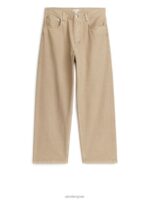ARKET kleding 0DXJP1110 beige mist wijde jeans Heren