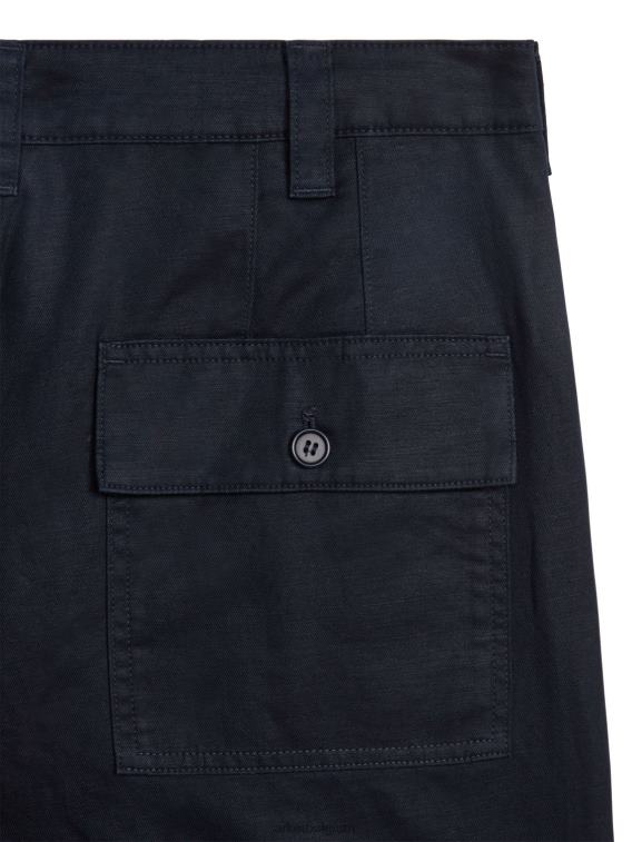 ARKET kleding 0DXJP1123 donkerblauw Utility-short van katoen en linnen Heren - Image 2