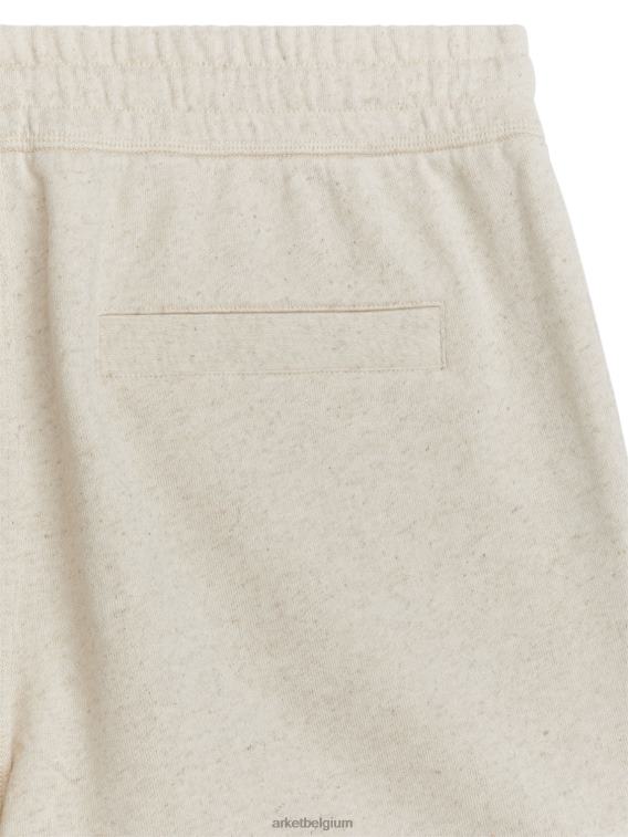ARKET kleding 0DXJP1128 beige sweatshort met normale pasvorm Heren - Image 2