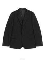 ARKET kleding 0DXJP1151 zwart moderne blazerhopzak Heren - Image 6