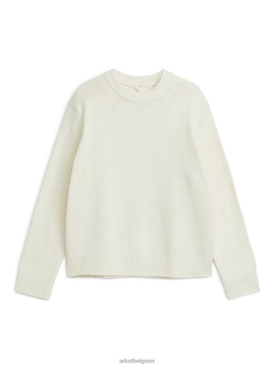 arket_kleding_0dxjp1175_beige_zware_gebreide_wollen_trui_heren.jpeg ARKET kleding 0DXJP1175 beige zware gebreide wollen trui Heren - Image 1