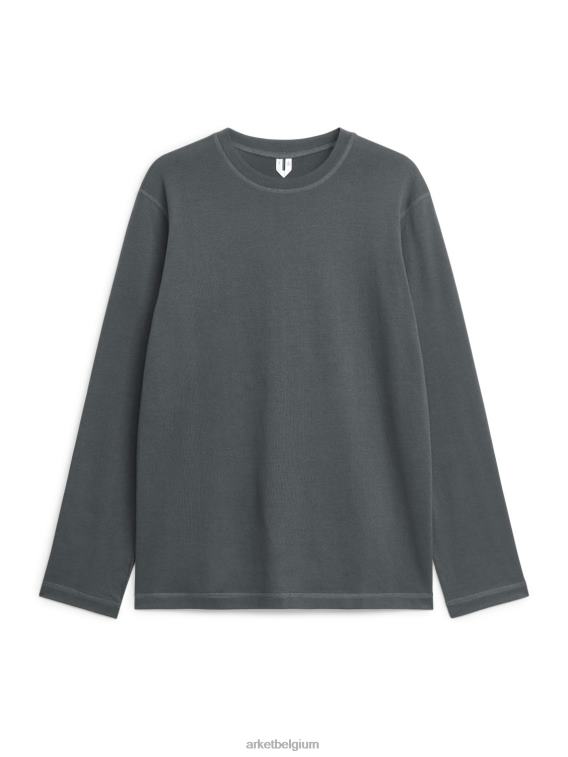 ARKET kleding 0DXJP1201 donker grijs actieve top met lange mouwen Heren - Image 1