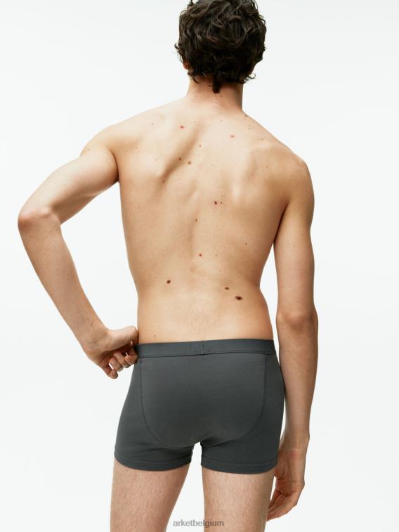 ARKET kleding 0DXJP1231 donker grijs Pima katoenen boxershort, set van 3 Heren - Image 3