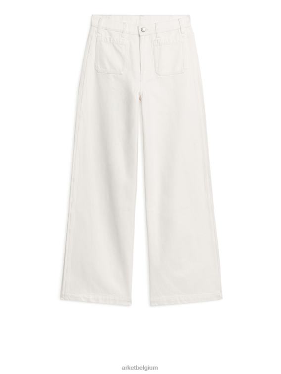 arket_kleding_0dxjp143_wit_lupine_hoog_uitlopende_jeans_vrouwen.jpeg ARKET kleding 0DXJP143 wit lupine hoog uitlopende jeans vrouwen - Image 1