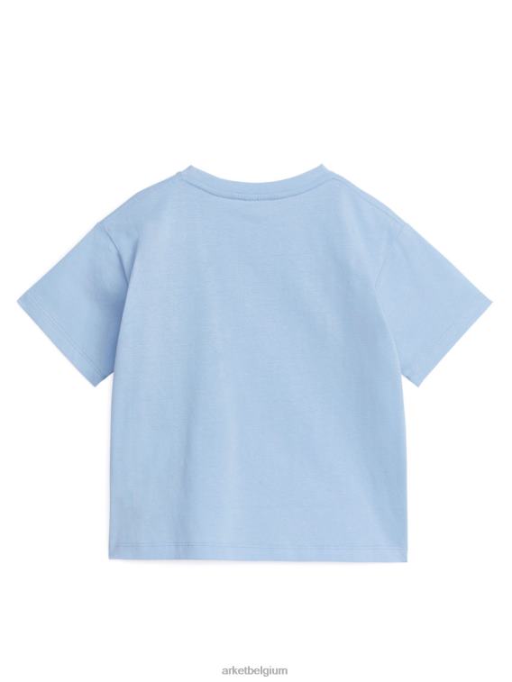 ARKET kleding 0DXJP1457 lichtblauw/robot oversized t-shirt kinderen - Image 2