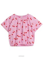 ARKET kleding 0DXJP1463 roze/rood volumineuze jersey top met plooien kinderen