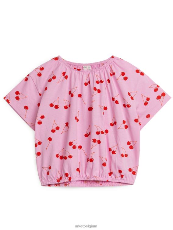 arket_kleding_0dxjp1463_roze_rood_volumineuze_jersey_top_met_plooien_kinderen.jpeg ARKET kleding 0DXJP1463 roze/rood volumineuze jersey top met plooien kinderen - Image 1