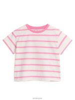 ARKET kleding 0DXJP1465 wit/roze wijdvallend t-shirt kinderen