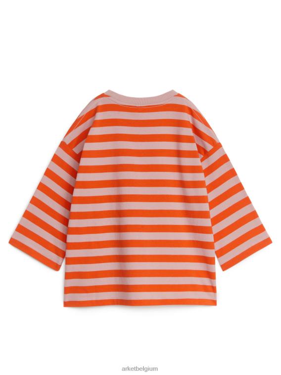 ARKET kleding 0DXJP1470 oranje oversized t-shirt met lange mouwen kinderen - Image 2