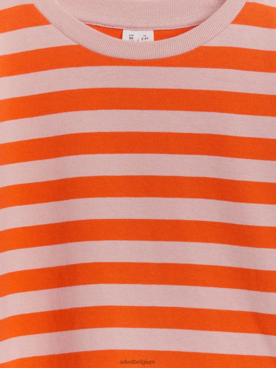 ARKET kleding 0DXJP1470 oranje oversized t-shirt met lange mouwen kinderen - Image 3
