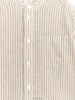 ARKET kleding 0DXJP1473 beige/gebroken wit henley linnen overhemd kinderen - Image 3