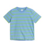 ARKET kleding 0DXJP1474 blauw/neongroen gestreept t-shirt kinderen