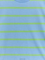 ARKET kleding 0DXJP1474 blauw/neongroen gestreept t-shirt kinderen - Image 3
