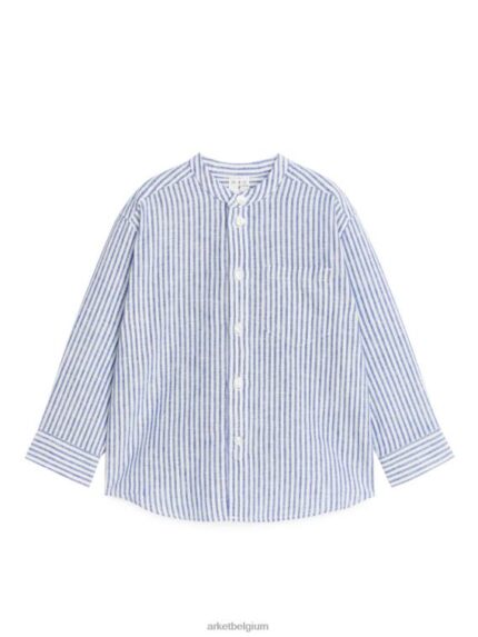 ARKET kleding 0DXJP1484 blauw/streep henley linnen overhemd kinderen