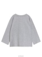 ARKET kleding 0DXJP1485 grijs gemêleerd/robot Lange mouwenshirt kinderen - Image 2